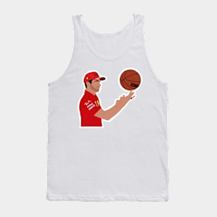 Charles Leclerc playing basketball ahead of the 2021 USA Grand Prix Tank Top